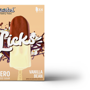 Twisted Licks - Vanilla Bean Choc Dipped (4 x 80ml) x 6