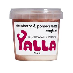 Yalla Strawberry & Pomegranate Yogurt 155gm