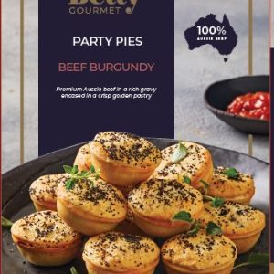 Liz & Betty Party Pie - Beef & Burgundy 5/ctn