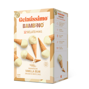 Gelatissimo Bambino Minis - Vanilla Bean 12-pack 360ml  (8/ctn)