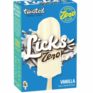 Twisted Licks - Zero Vanilla  (4x80ml) x 6